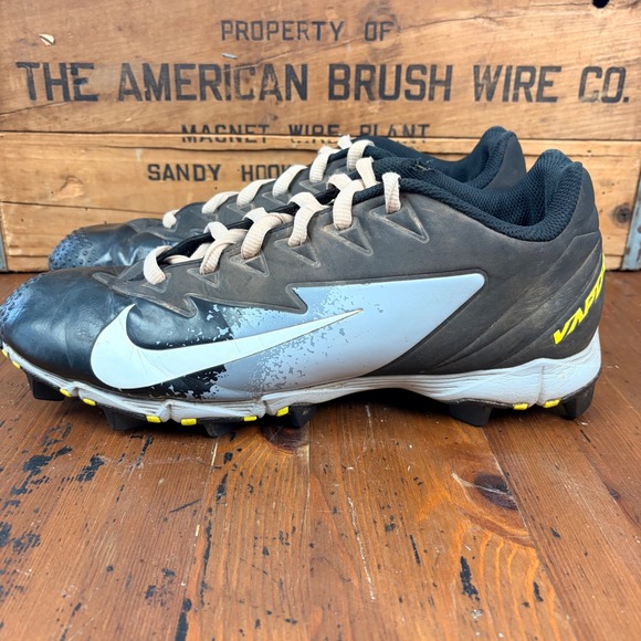 Nike Other - Nike Vapor Baseball Cleats Mens 12 Black Yellow Low Top Ultrafly Keystone Shoes